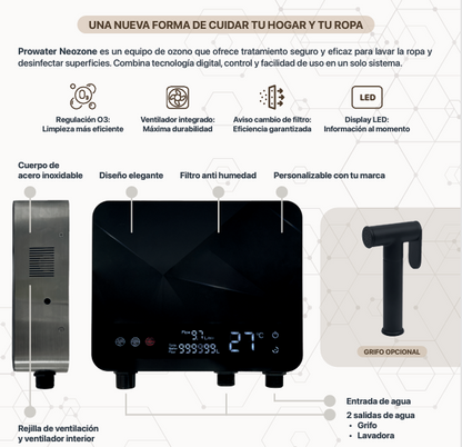 VittaBlue 4.0 Ozone | Sistema de Ozono Doméstico para Ropa y Superficies