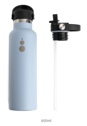 Botella térmica VittaBlue WaterGO 600ml con tapón de pajita desmontable
